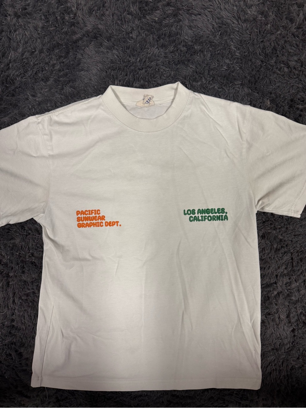 PacSun Cream Short Sleeve Heavyweight Tee